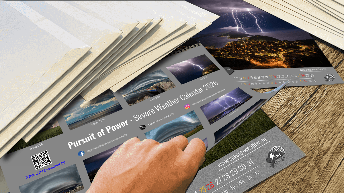 Pursuit of Power – Weather Calendar 2026 by Severe Weather Europe