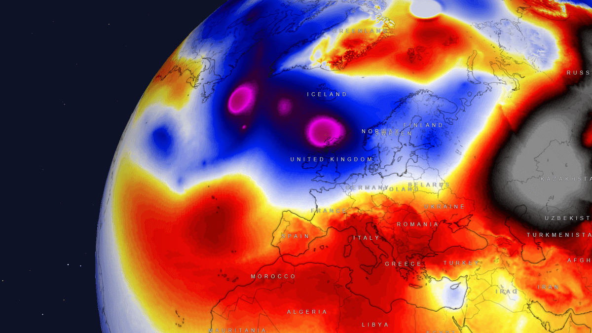 A violent Atlantic storm is forecast to blast into Ireland and Scotland on Tuesday
