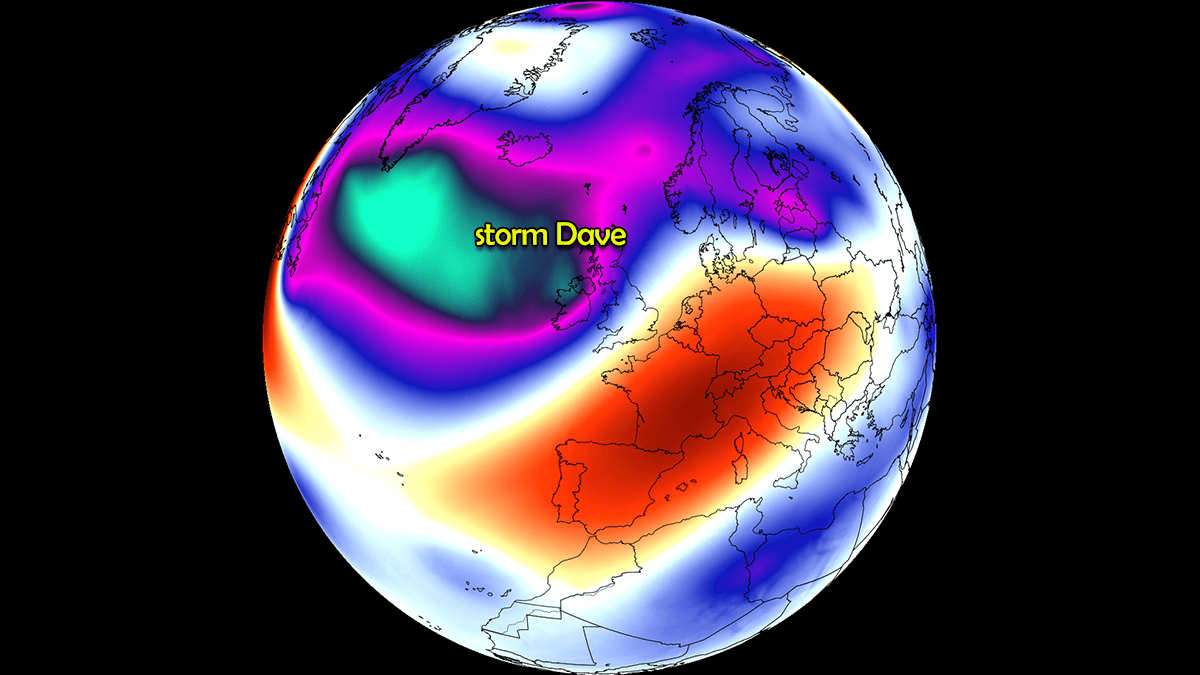 Easter Weekend Fury: An intense Atlantic Storm Dave to Blast UK and Ireland with 90 mph winds