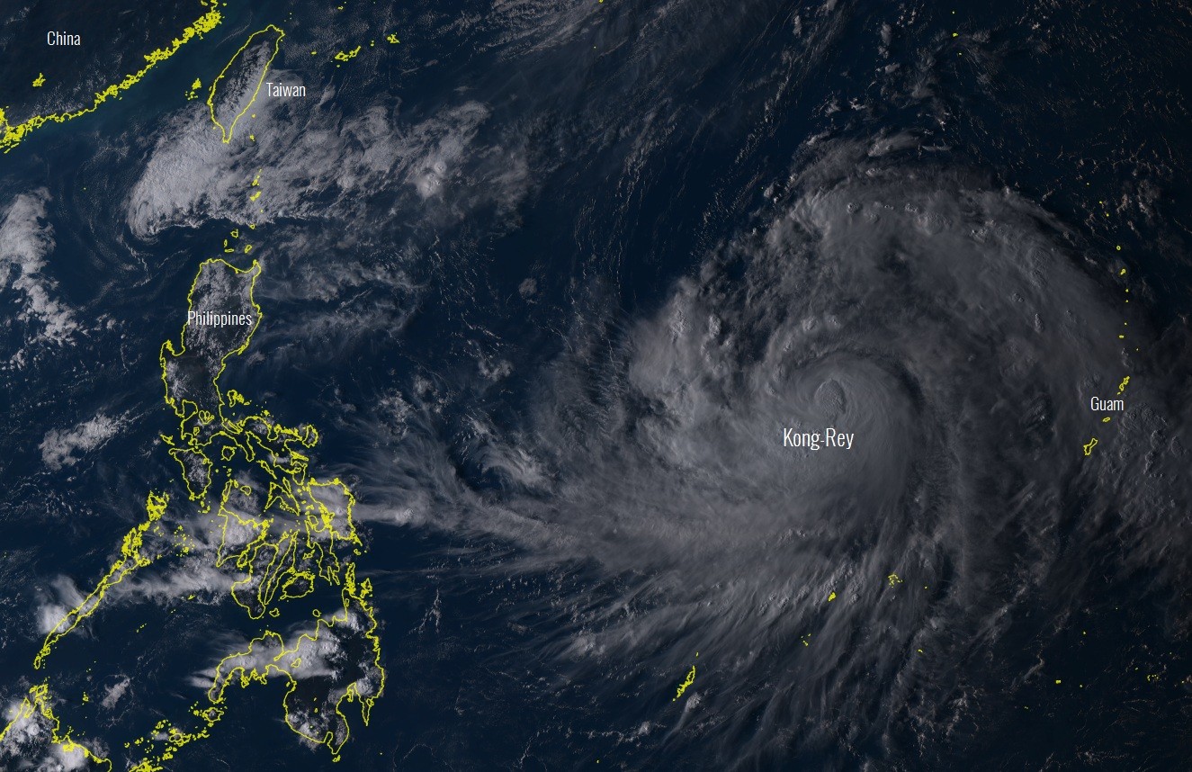 A new potentially intense typhoon “KongRey” developing in the western
