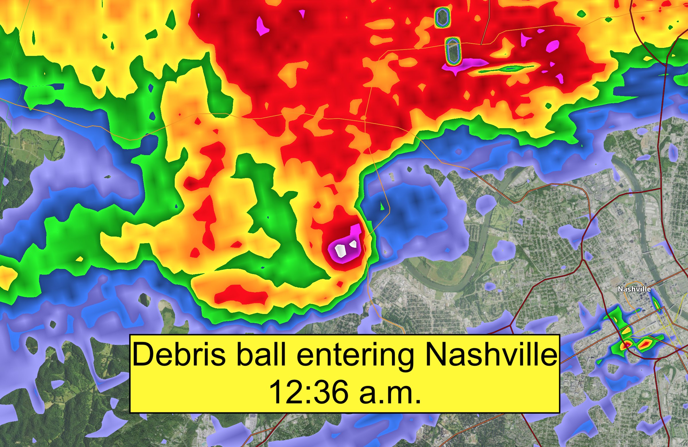 A violent and destructive tornado hit Germantown in downtown Nashville