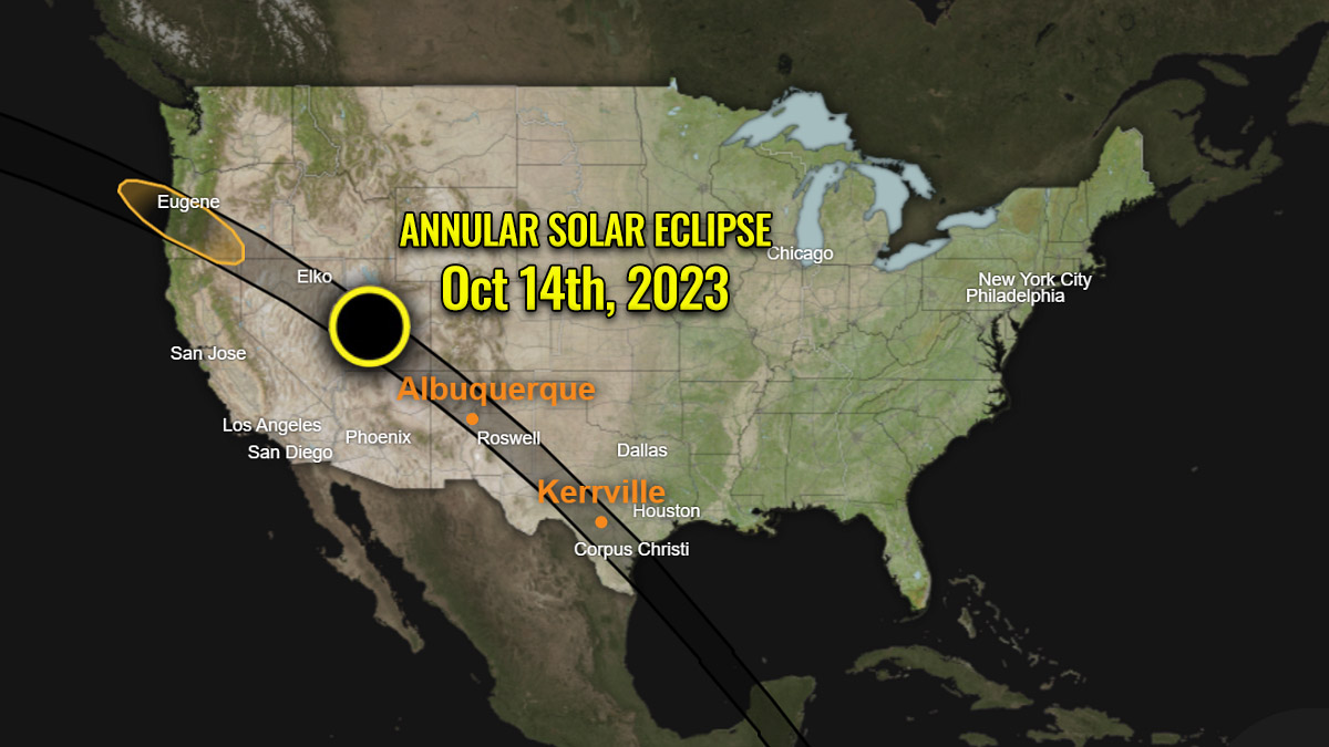 A Spectacular Annular Solar Eclipse - Ring of Fire - in the U.S. on Oct ...