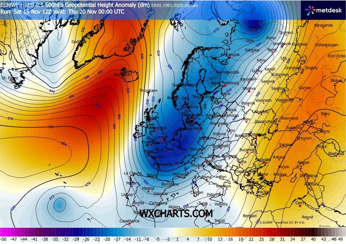 arctic-cold-wave-blast-western-europe-uk-spain-iberia-snow-november-2025-pattern