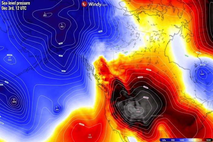 extreme-warmth-canada-north-america-presssure-thursday