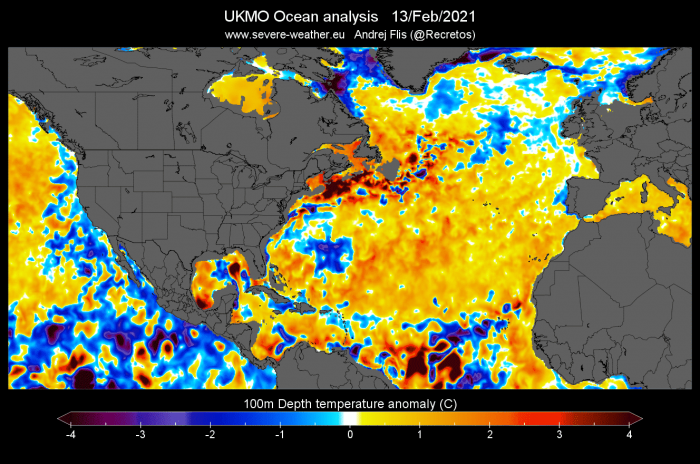 global-ocean-anomaly-united-states-europe-february-2021-100-meters-depth-analysis
