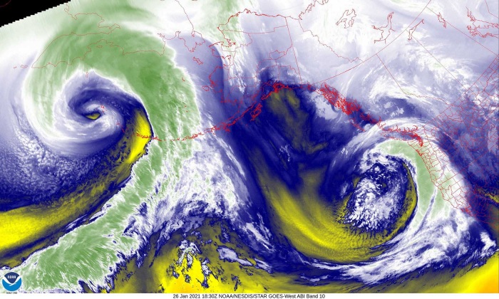 Full Disk - Lower-level Water Vapor - IR