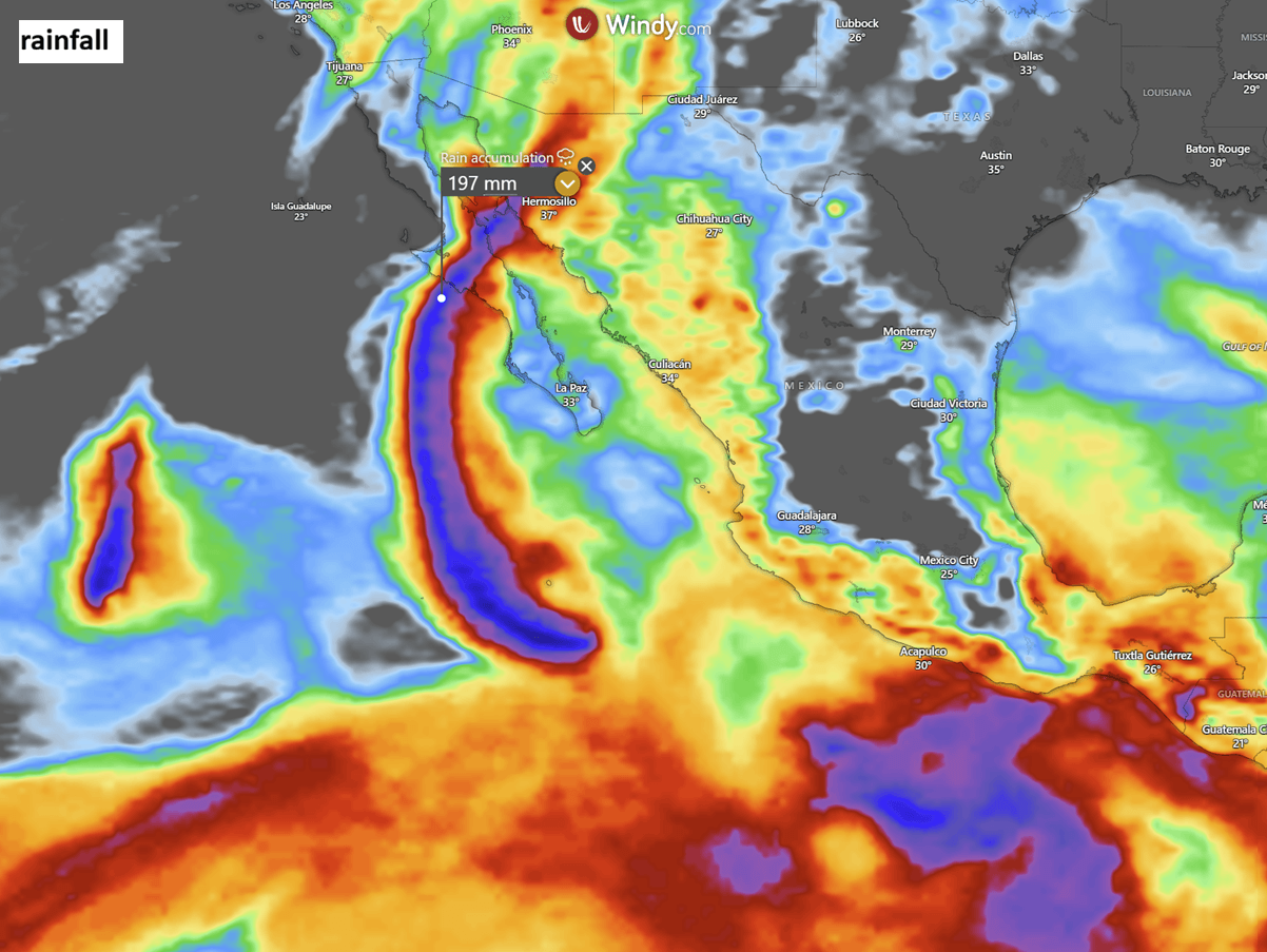 category 5 monster hurricane polo explosive intensification pacific mexico september 2026 rainfall