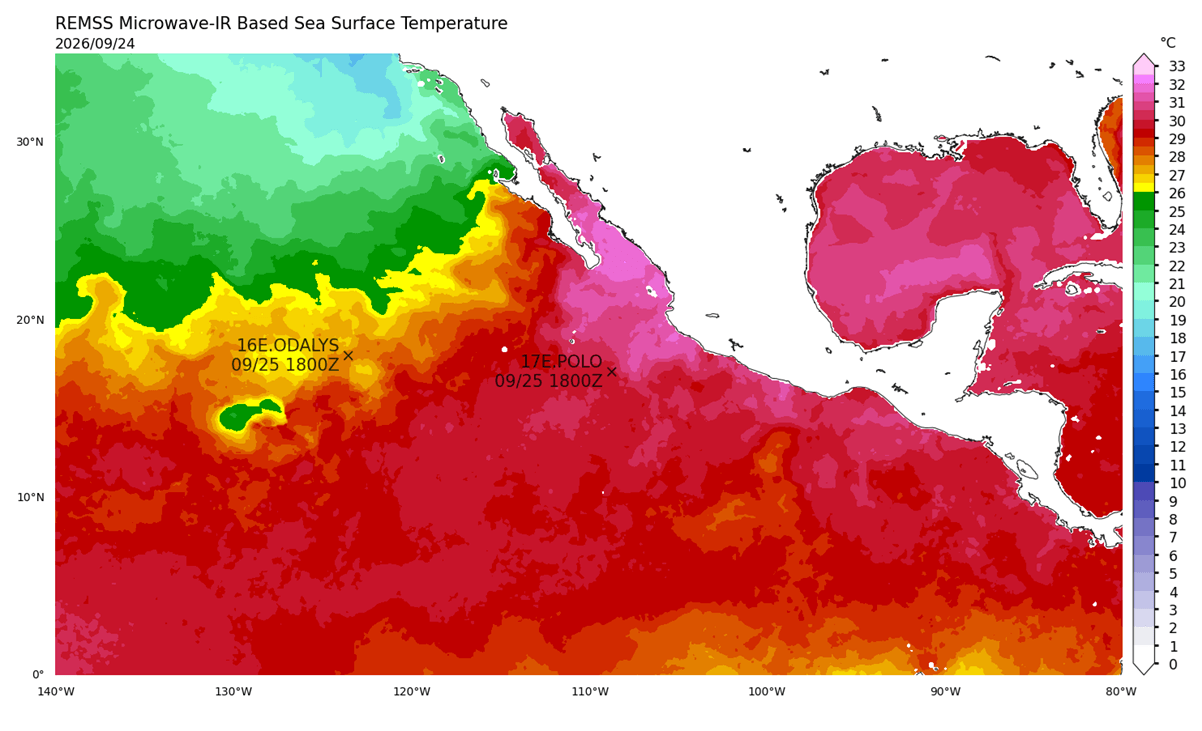 category 5 monster hurricane polo explosive intensification pacific mexico september 2026 sea temperature