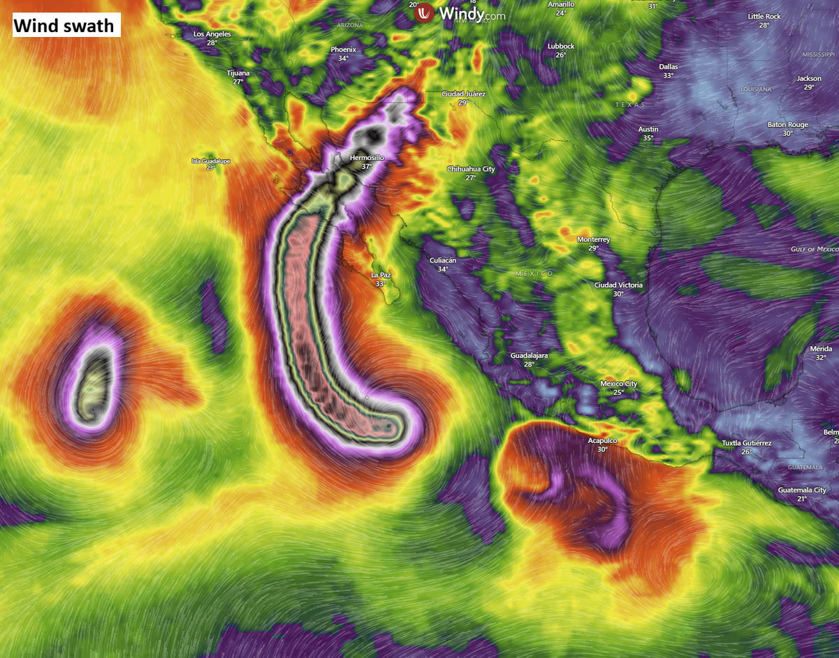 category 5 monster hurricane polo explosive intensification pacific mexico september 2026 winds
