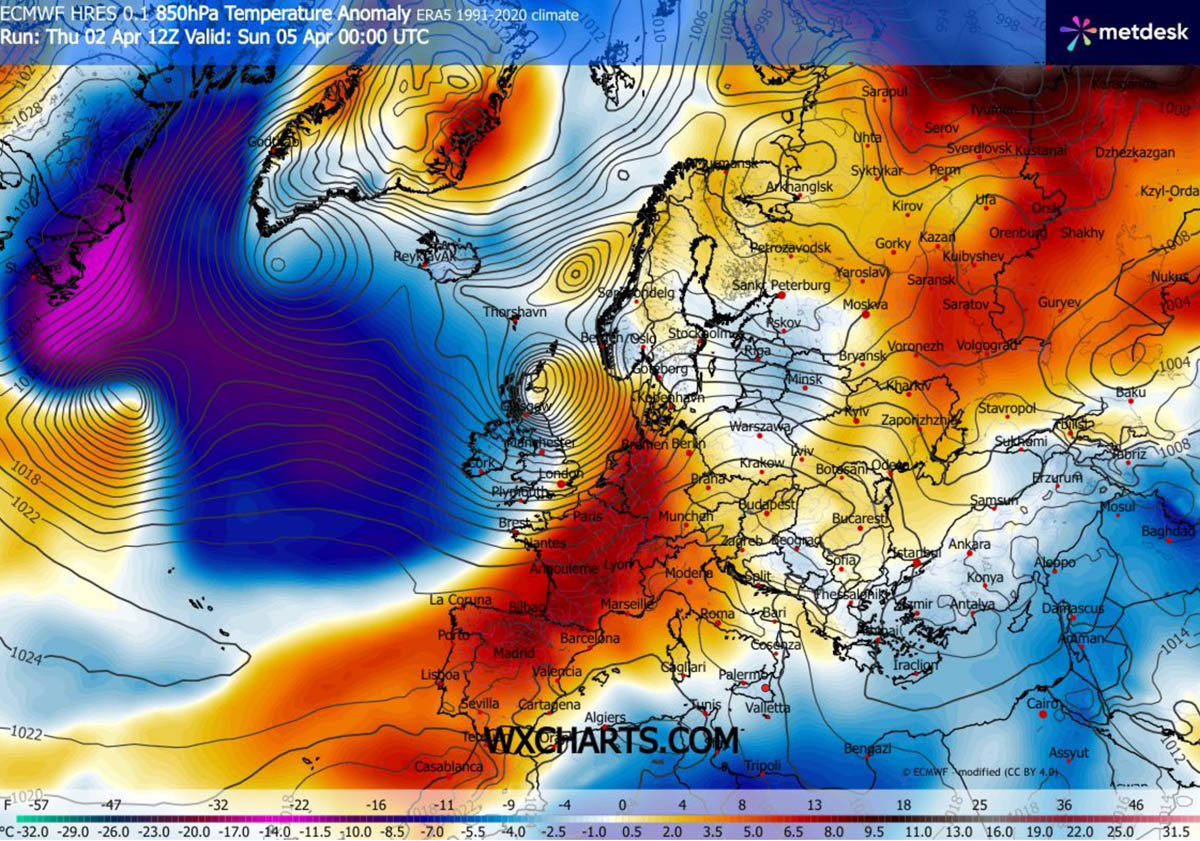 easter-weekend-forecast-atlantic-storm-dave-uk-ireland-europe-temperature-anomaly