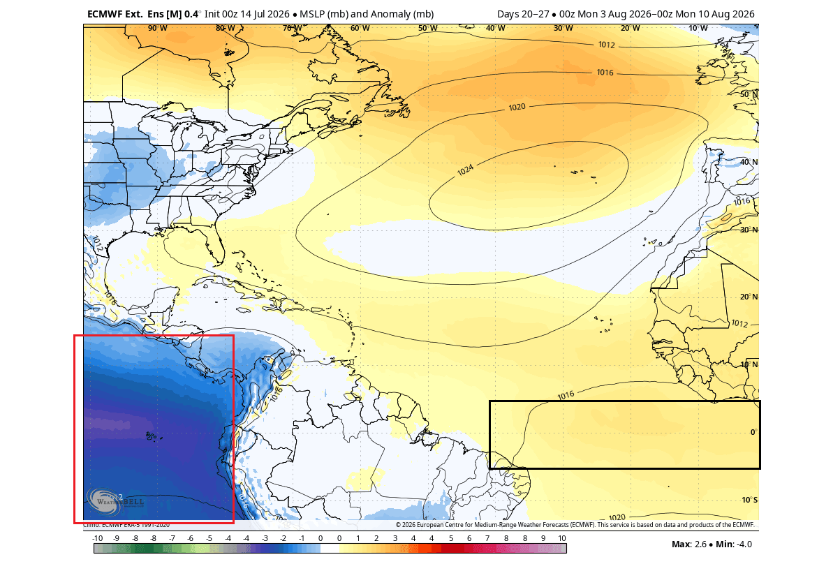 ecmwf-weekly-global-ocean-pressure-anomaly-forecast-pacific-el-nino-atlantic-nina-united-states-weather-august