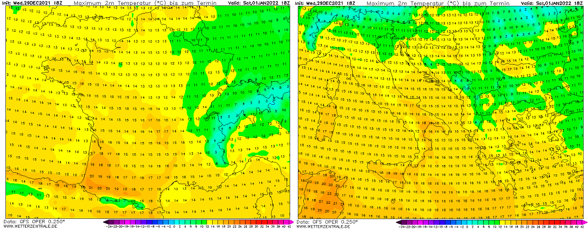 europe-record-heatwave-new-year-2022-forecast-saturday-maximum