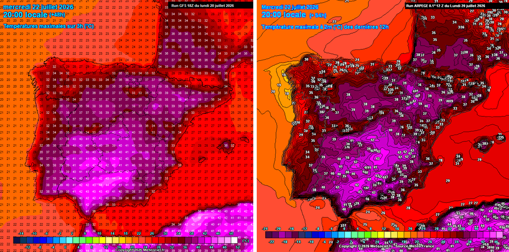 extreme-heatwave-excessive-heat-dome-spain-portugal-iberia-europe-july-2026-Tmax-wednesday