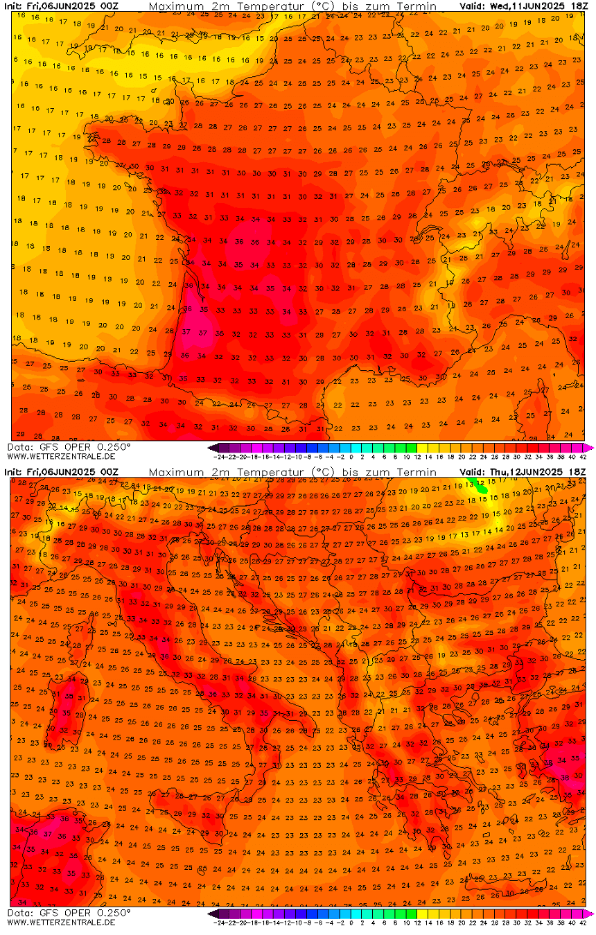 first-heatwave-summer-2025-heat-dome-europe-tmax-germany-france-italy