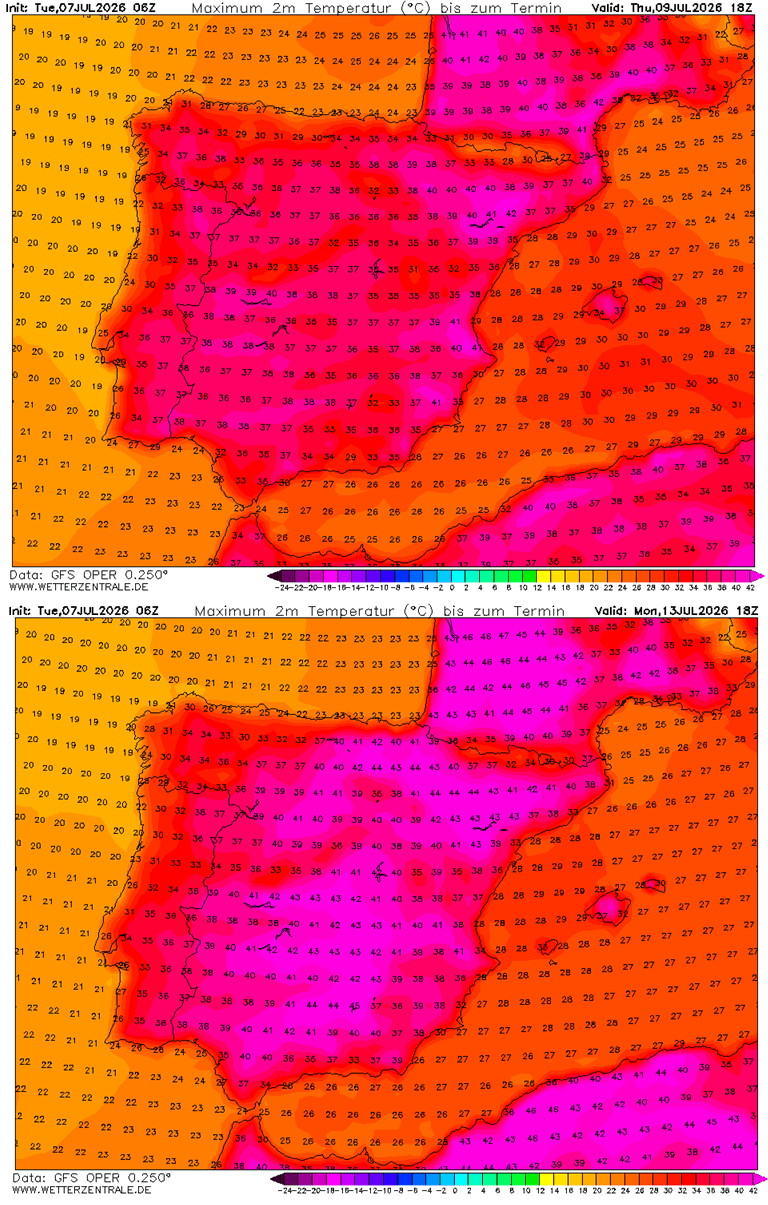 heat-dome-europe-excessive-heatwave-july-summer-2026-forecast-tmax-spain-portugal