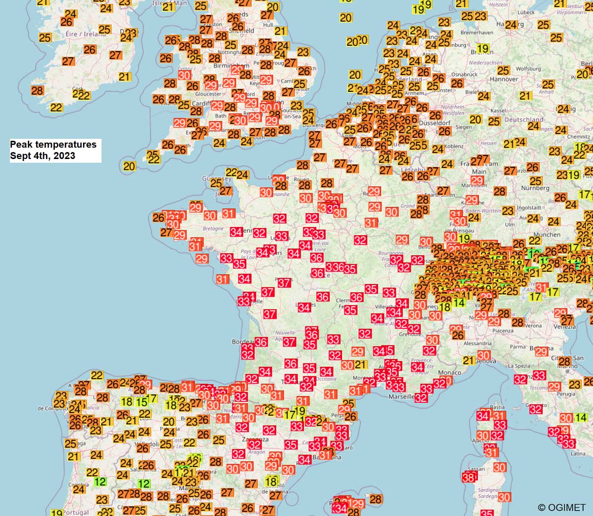 heat-dome-heatwave-forecast-uk-ireland-france-benelux-september-2023-autumn-season-maximum-monday