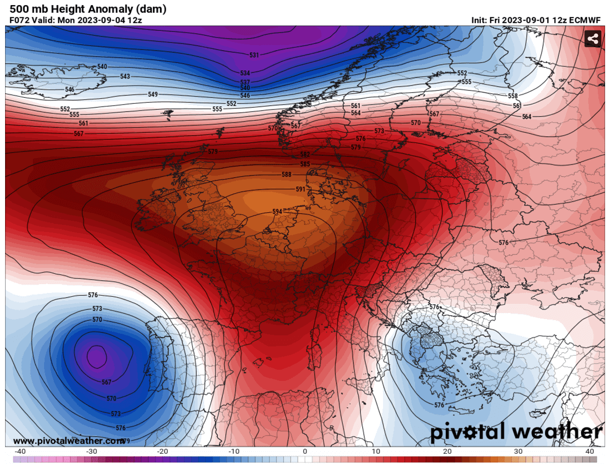 heat-dome-heatwave-forecast-western-europe-september-2023-autumn-season-pattern