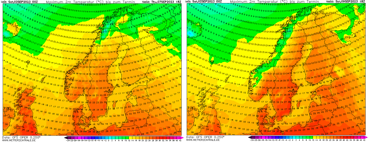 heat-dome-heatwave-forecast-western-europe-september-2023-autumn-season-scandinavia