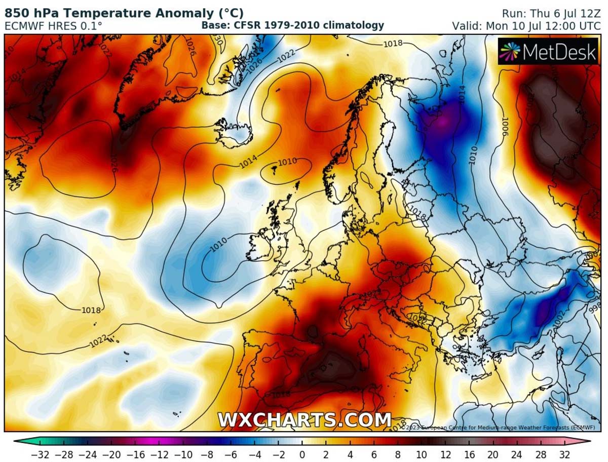 heat-dome-strongest-heatwave-summer-2023-europe-temperature-monday