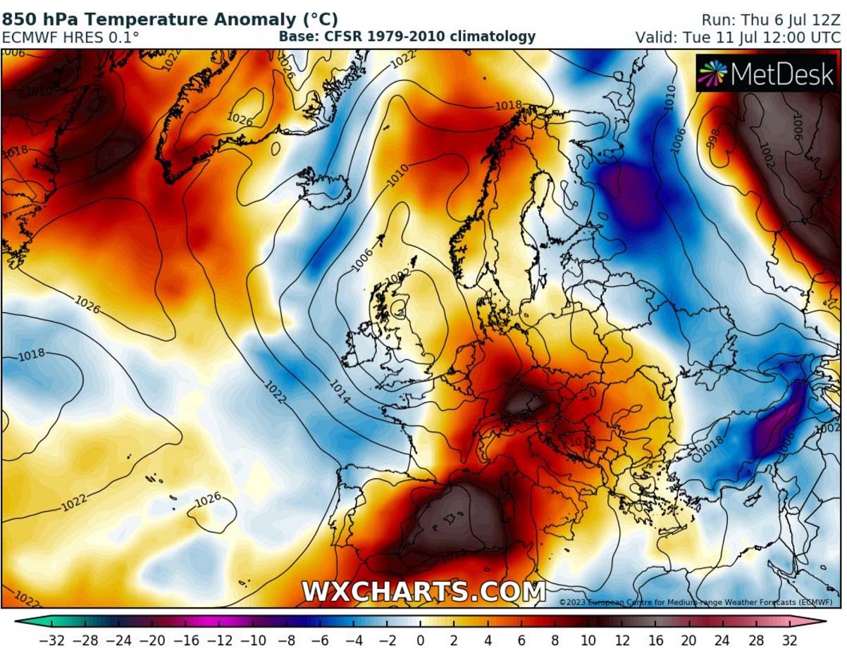 heat-dome-strongest-heatwave-summer-2023-europe-temperature-tuesday