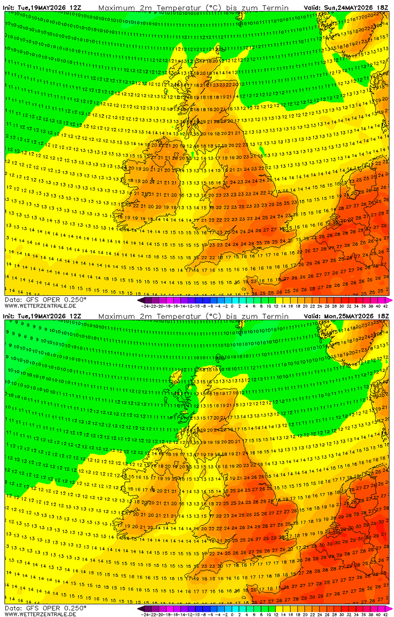 heat-dome-warm-wave-heatwave-may-summer-2026-forecast-europe-tmax-uk-ireland