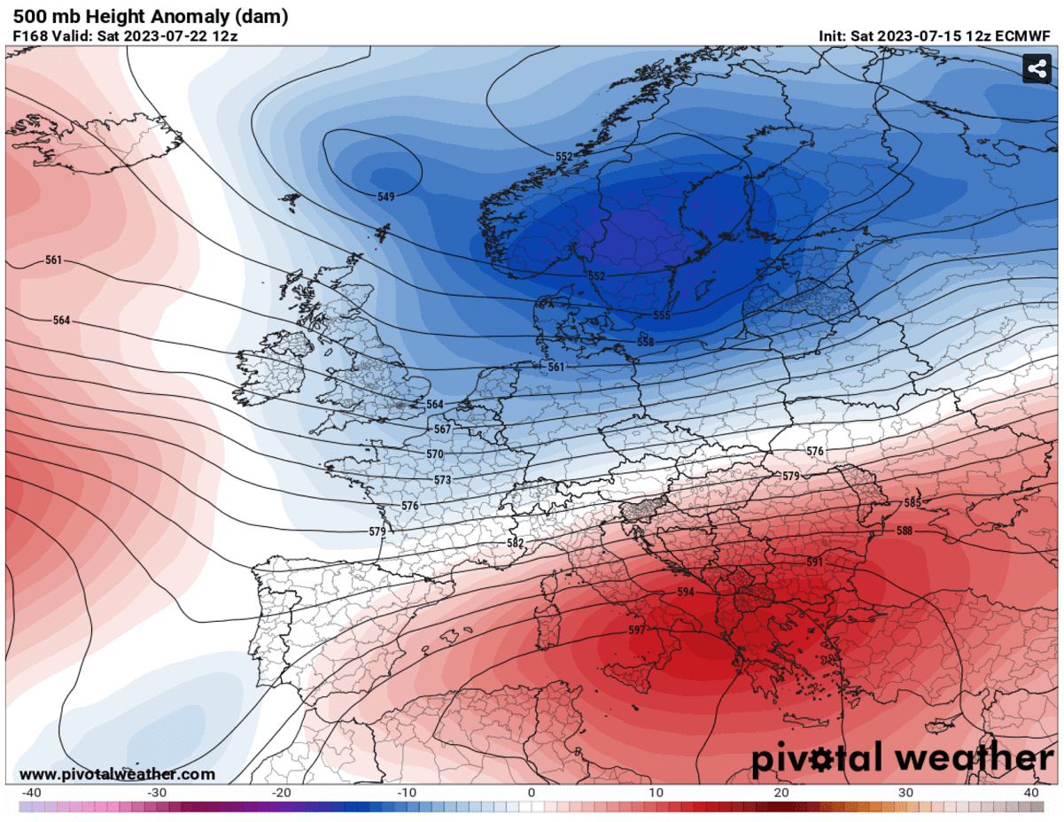heatwave-europe-heat-dome-spain-italy-greece-summer-2023-pattern-next-weekend