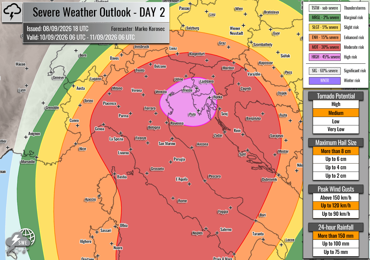 high-risk-issued-two-day-severe-weather-outbreak-flooding-italy-balearic-islands-adriatic-europe-day2