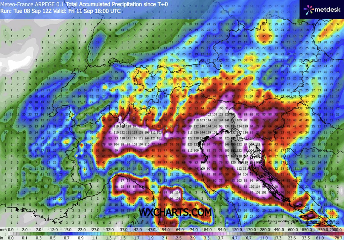 high-risk-issued-two-day-severe-weather-outbreak-flooding-italy-balearic-islands-adriatic-europe-rainfall