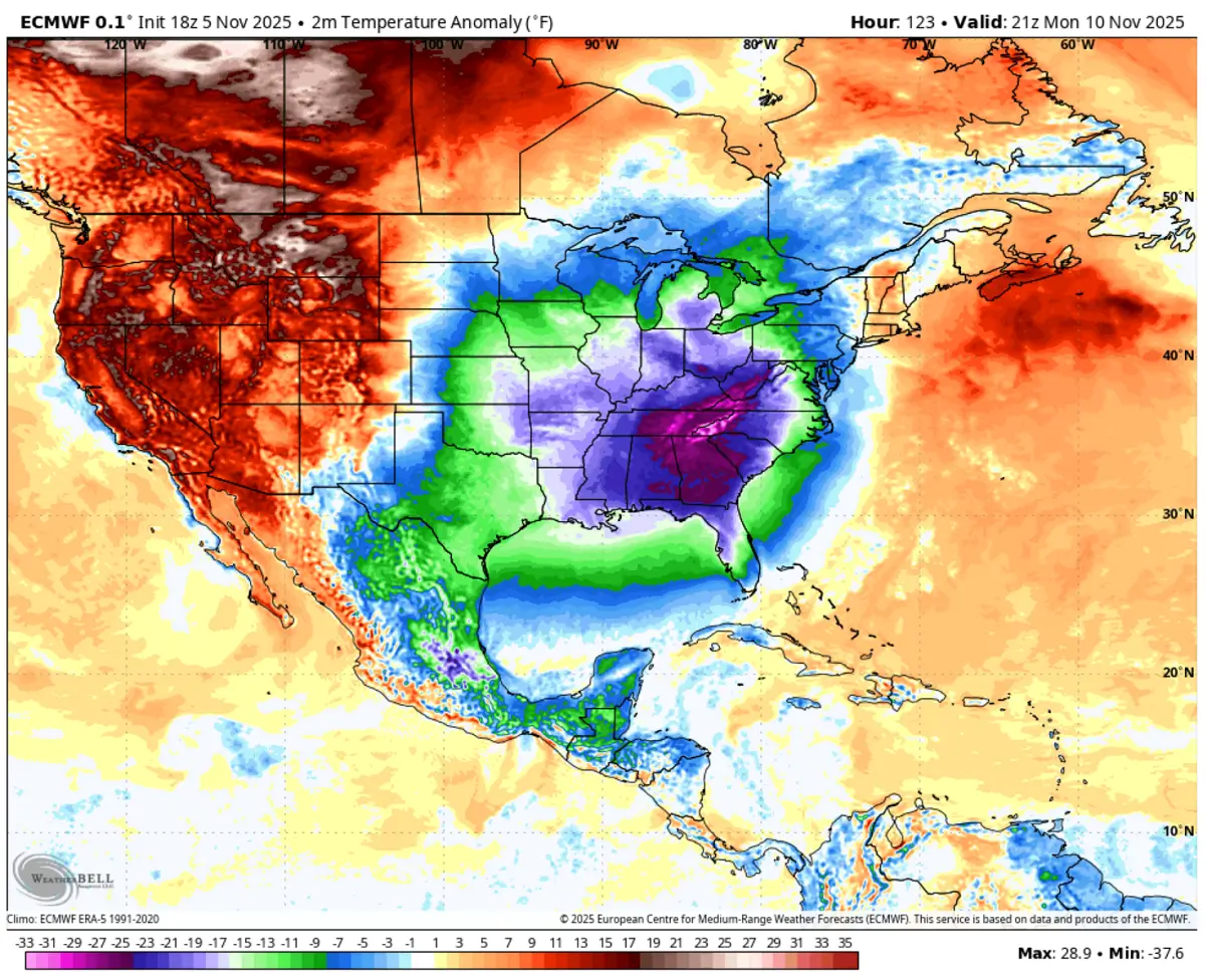 historic-cold-wave-blast-north-america-united-states-november-2025-2m-temperature-anomaly-monday