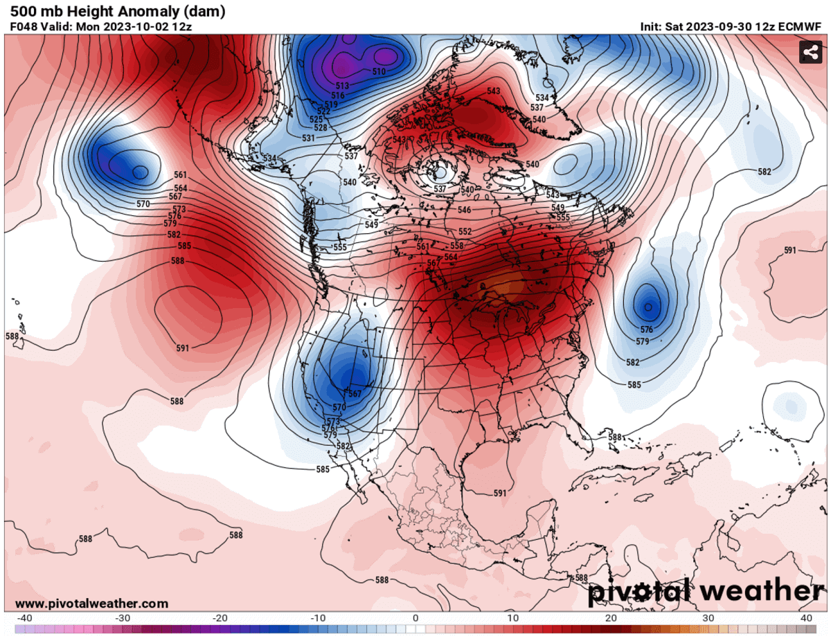 historic-heatwave-heat-dome-forecast-midwest-united-states-october-fall-season-2023-pattern