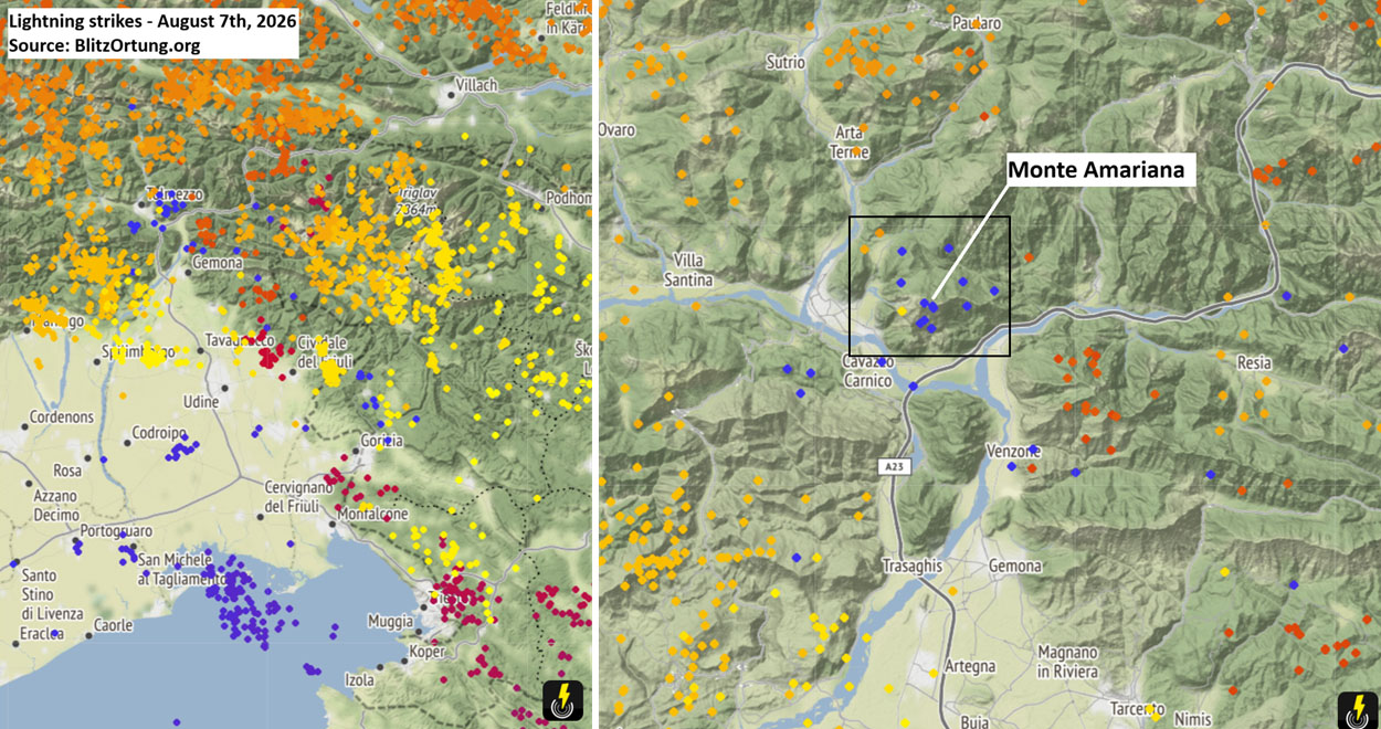 monte-amariana-wildfire-containment-tolmezzo-carnia-italy-august-2026-lightning-strikes