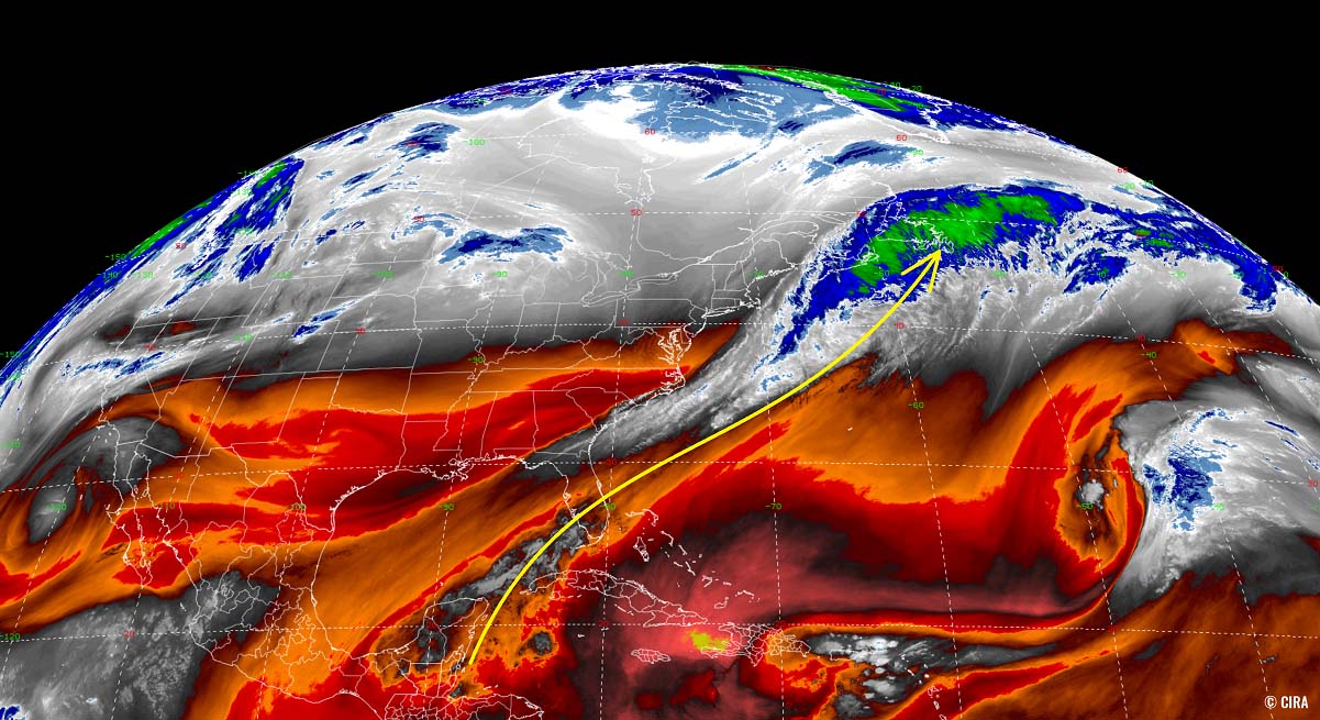 polar-vortex-2022-rapid-intensification-bomb-cyclone-iceland-snow-water-vapor-satellite