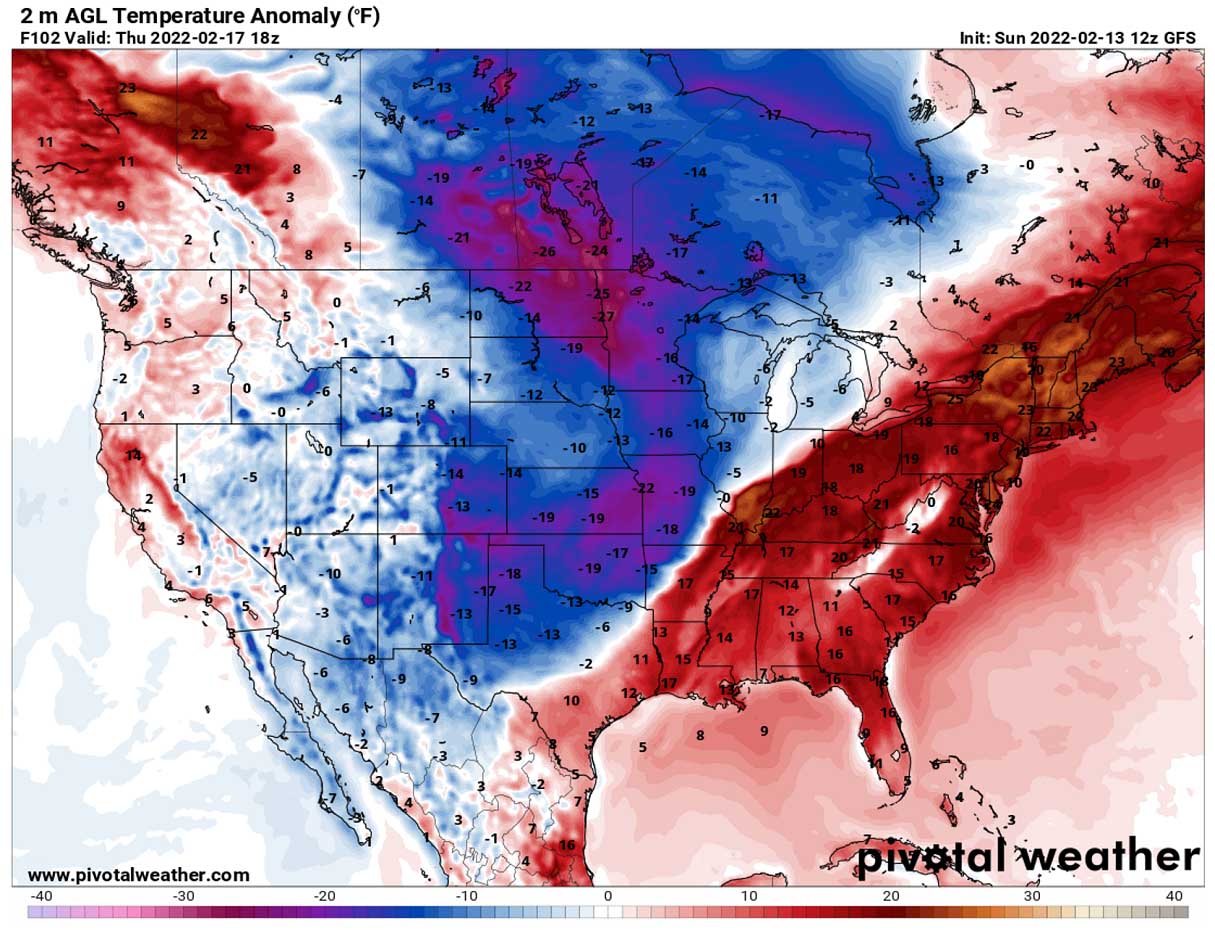 polar-vortex-2022-winter-storm-two-thousand-miles-snow-ice-united-states-temperature-contrast-thursday
