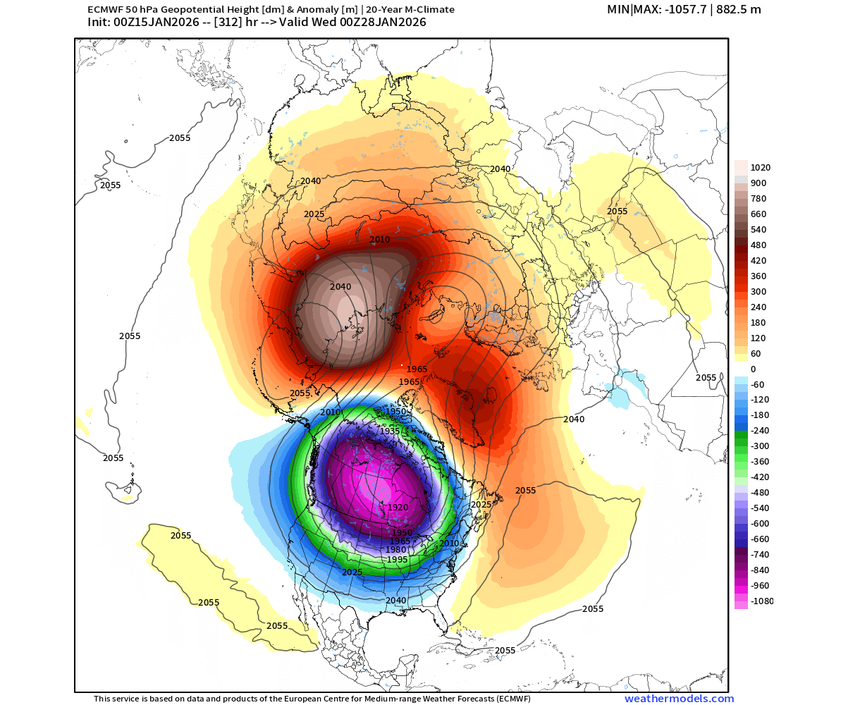 polar-vortex-disruption-united-states-canada-day-15-forecast-pressure-anomaly-50mb-strong-core-north-america