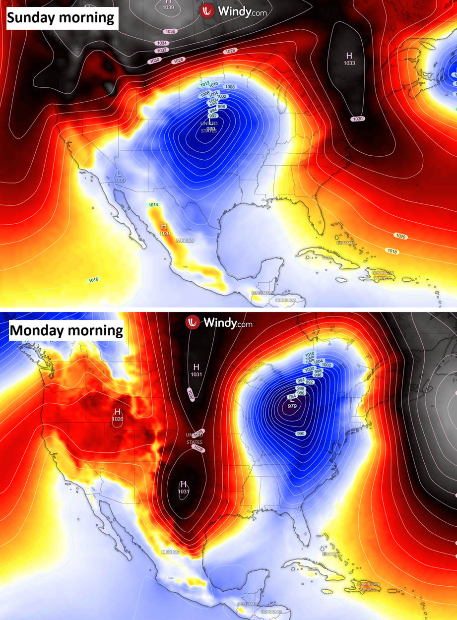 polar-vortex-lobe-winter-storm-iona-snow-blizzard-united-states-canada-pressure