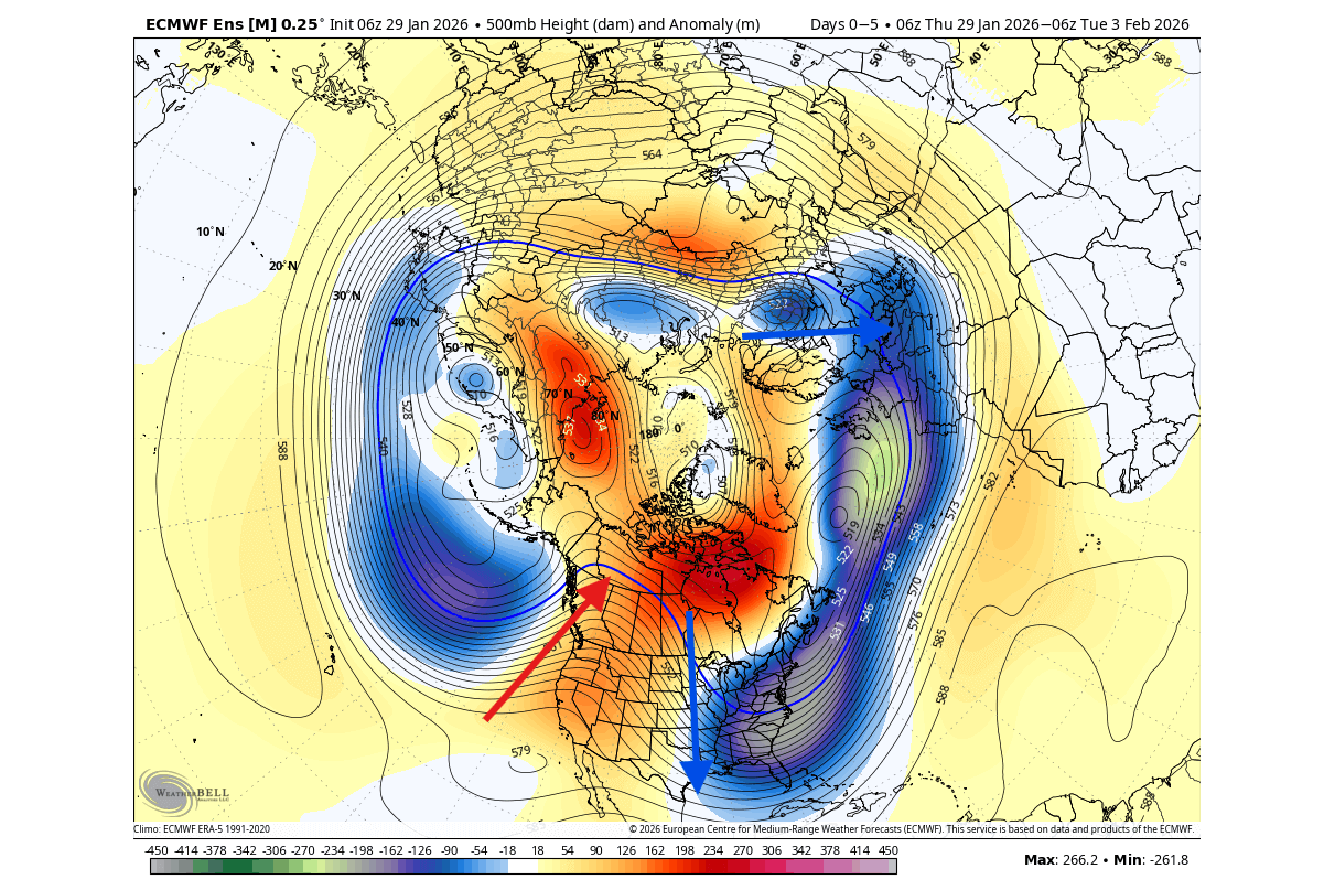 polar-vortex-north-hemisphere-analysis-late-january-pressure-anomaly-500mb-latest-north-america-ecmwf-ensemble