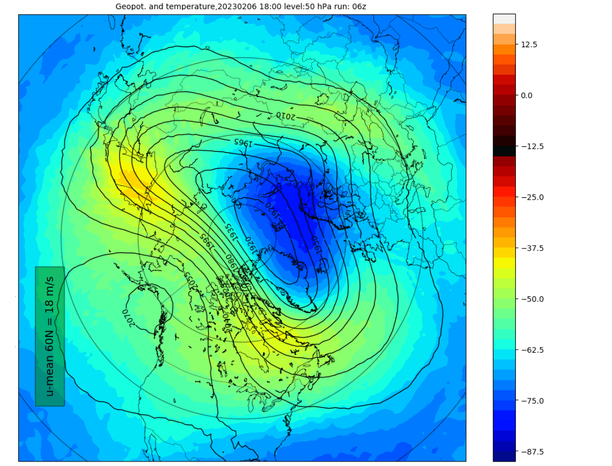 polar-vortex-north-hemisphere-forecast-end-january-temperature-pressure-pattern-weather-50mb