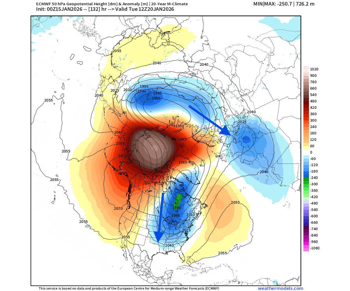 polar-vortex-north-hemisphere-forecast-mid-january-pressure-anomaly-stratosphere-50mb