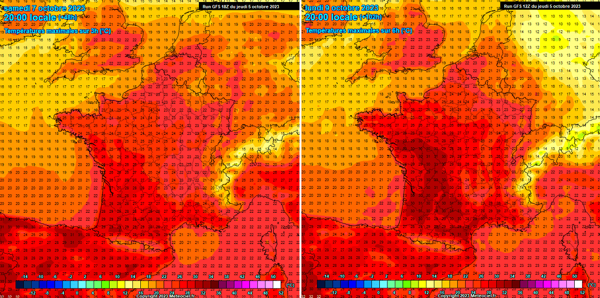 powerful-heat-dome-forecast-heatwave-october-autumn-season-2023-europe-uk-ireland-france-temperature