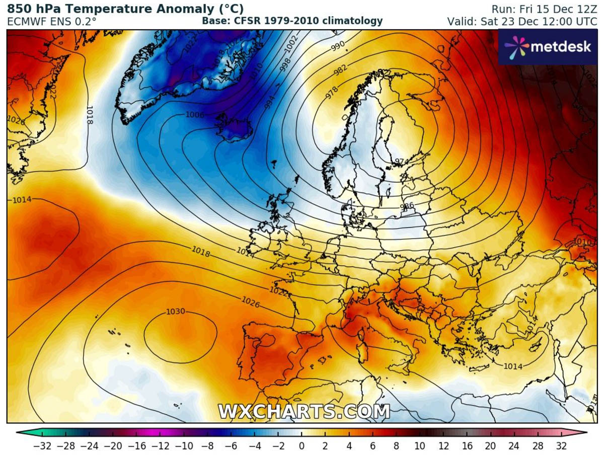 powerful-heat-dome-warm-wave-forecast-europe-christmas-december-2023-850mb-anomaly-trends