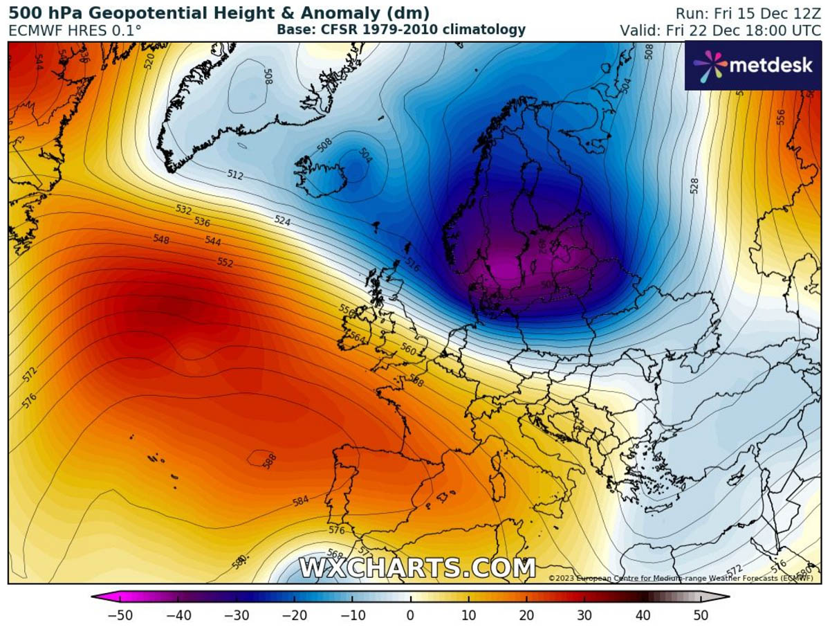 powerful-heat-dome-warm-wave-forecast-europe-christmas-december-2023-pattern-trends