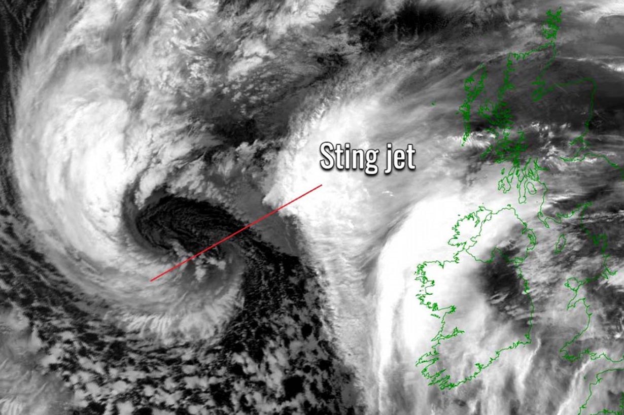 powerful-north-atlantic-storm-ciaran-windstorm-forecast-uk-ireland-france-sting-jet-satellite
