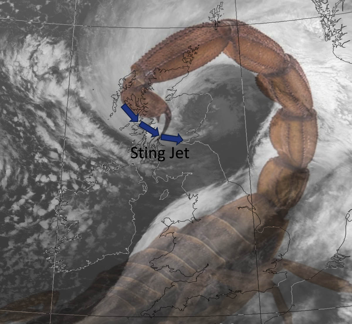 powerful-north-atlantic-storm-ciaran-windstorm-forecast-uk-ireland-france-sting-jet-scorpion-tail