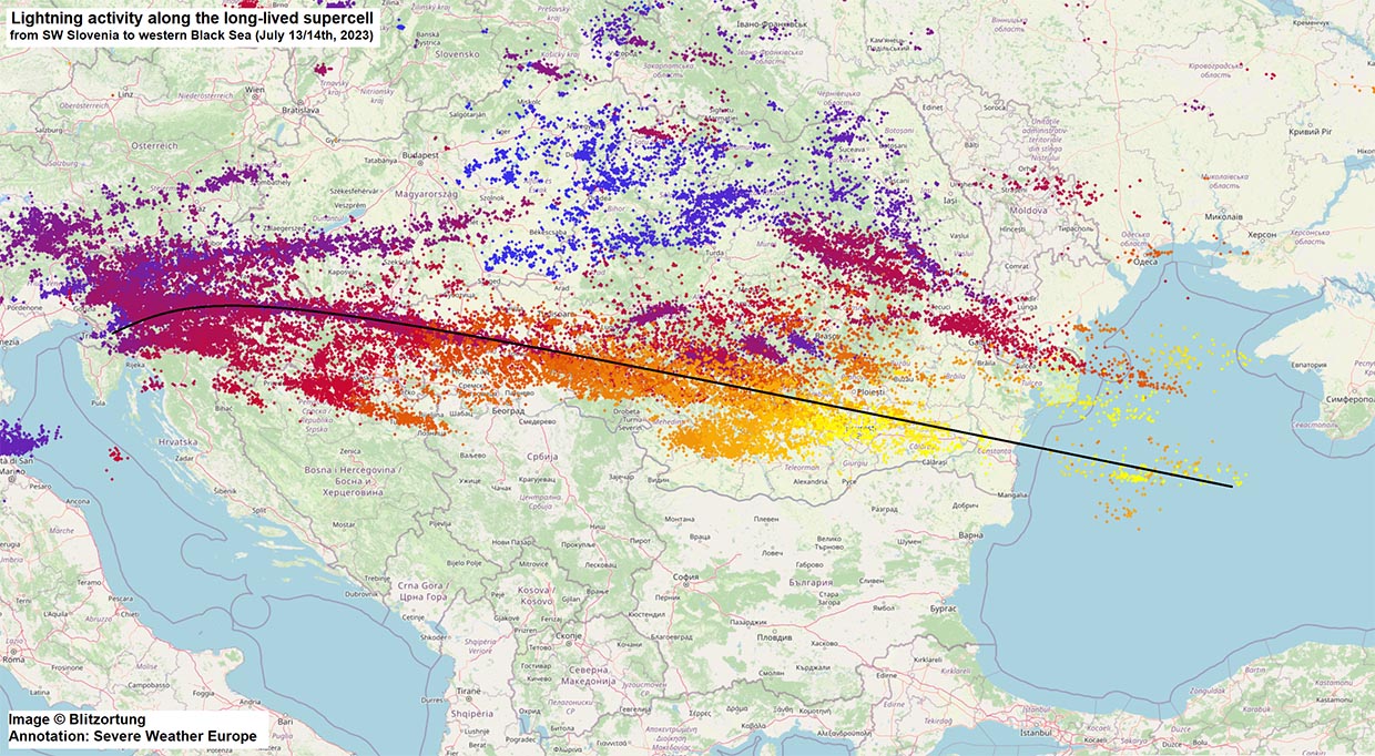 record-giant-hail-severe-weather-outbreak-europe-summer-2023-lightning