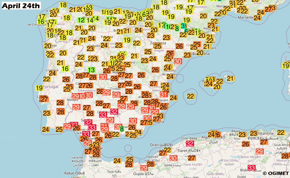 record-heatwave-forecast-spain-europe-april-spring-season-2023-heat-dome-report