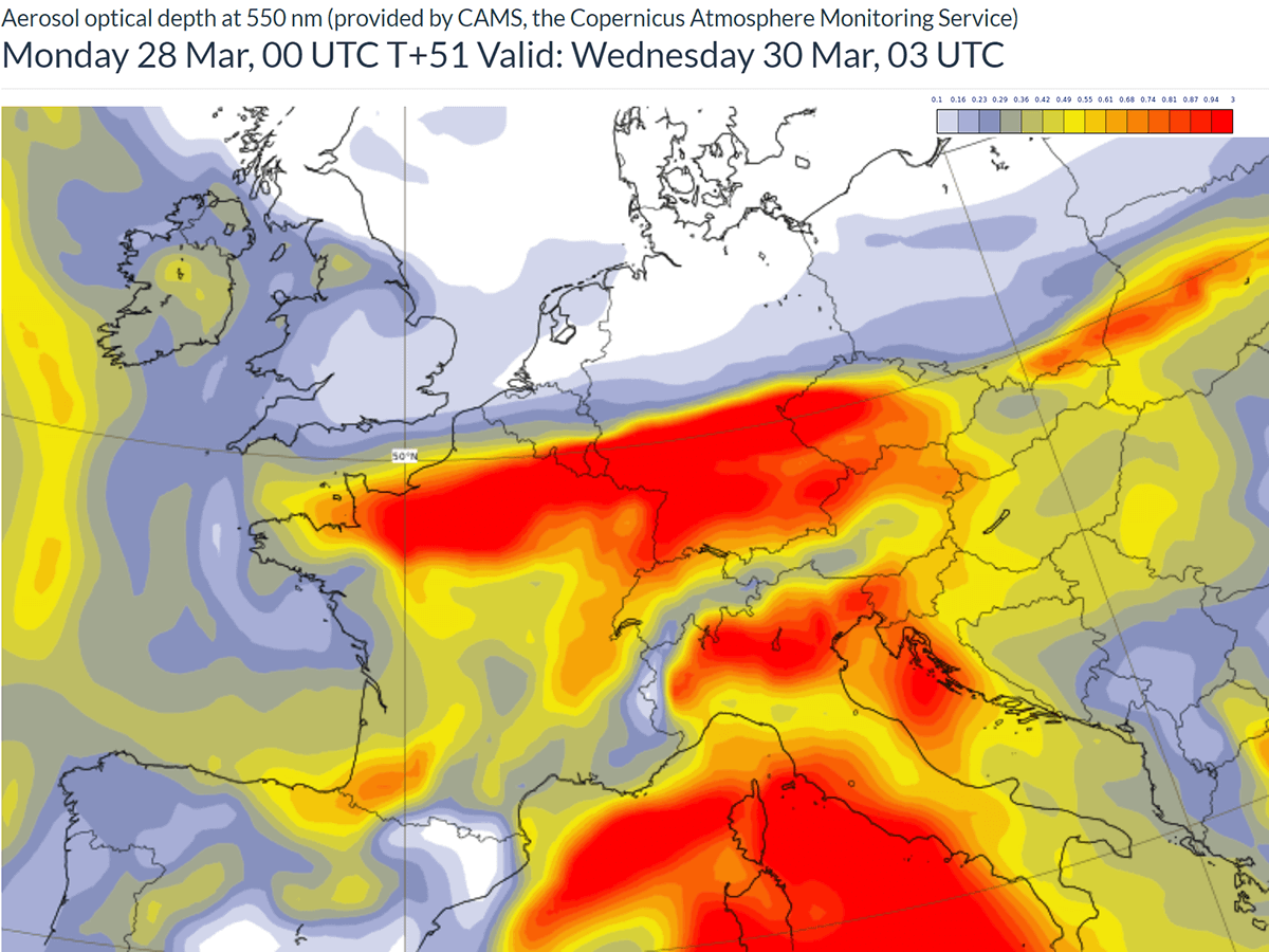 saharan-dust-storm-europe-march-2022-forecast-central-alps