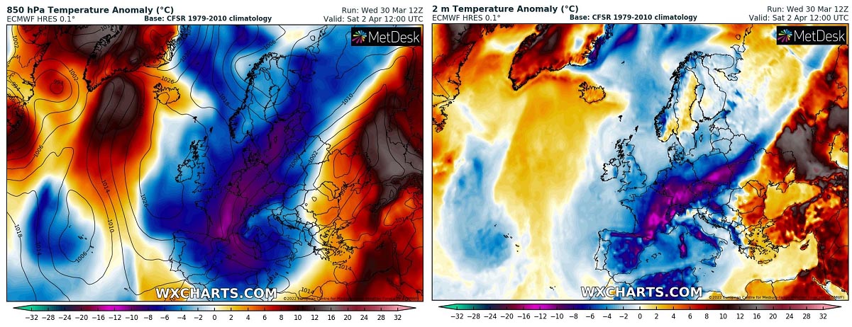 spring-season-2022-cold-outbreak-forecast-europe-saturday-temperature