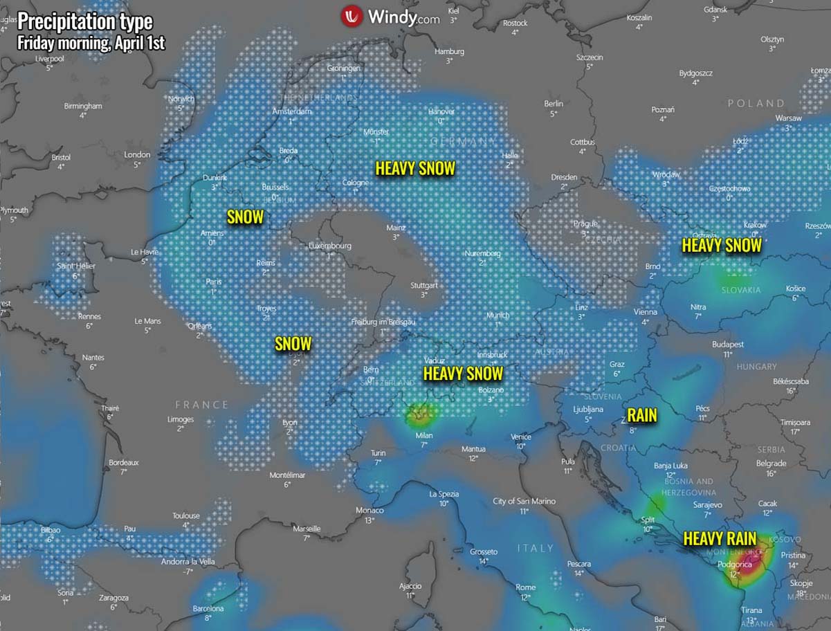 spring-season-2022-cold-outbreak-forecast-europe-snow-rain-friday