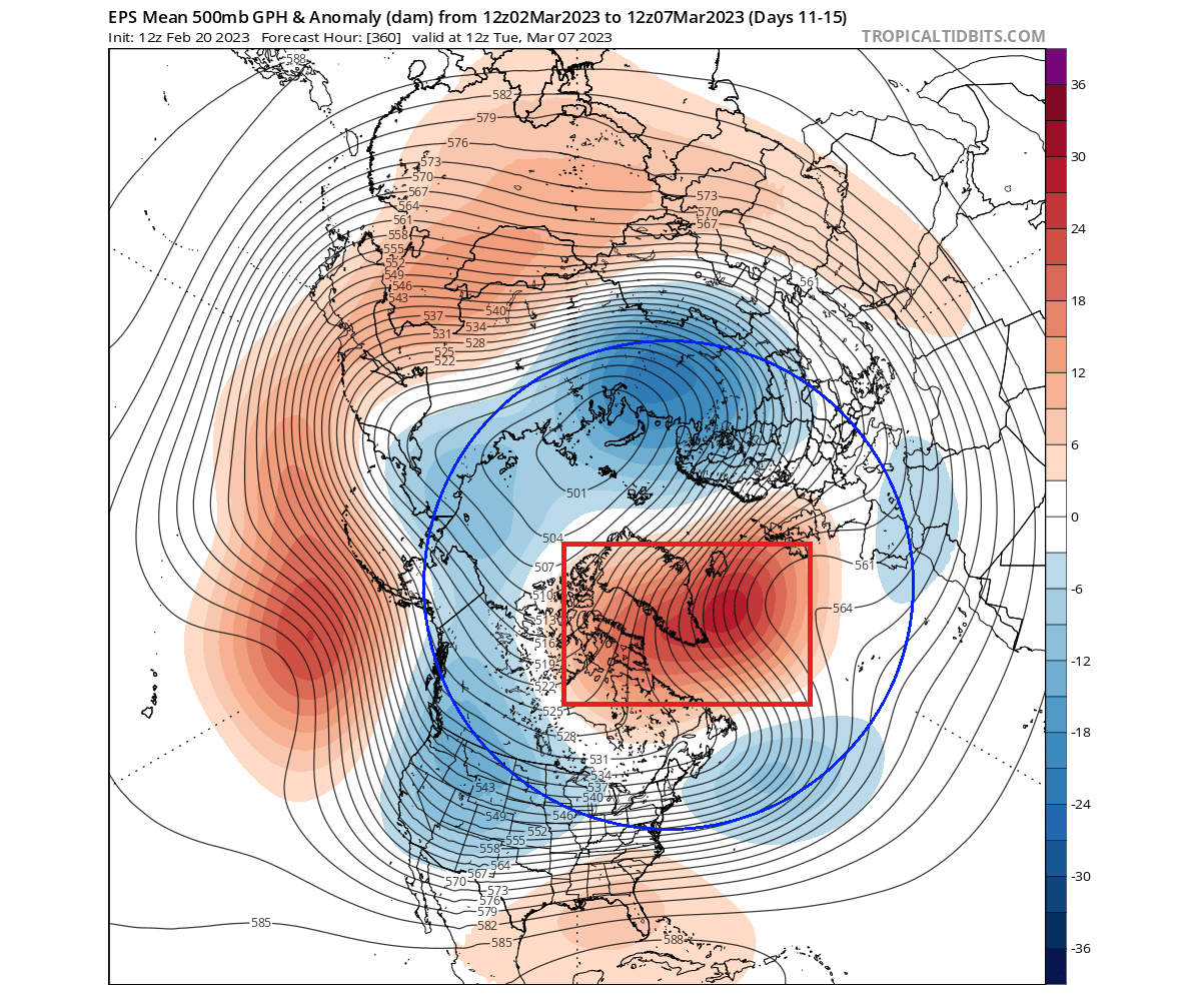 stratospheric-warming-winter-polar-vortex-north-hemisphere-forecast-pressure-ECMWF-ensemble-united-states-early-march