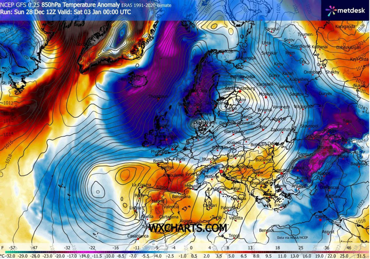 arctic-cold-blast-dipole-patern-europe-snow-new-year-forecast-january-2026-temperature-friday